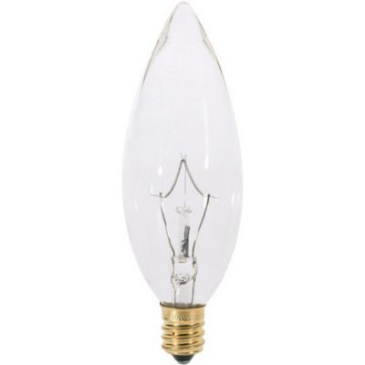 60W 120V B10 E12 Clear Bulb by SATCO Lighting - Starlight Lighting USA and Canada